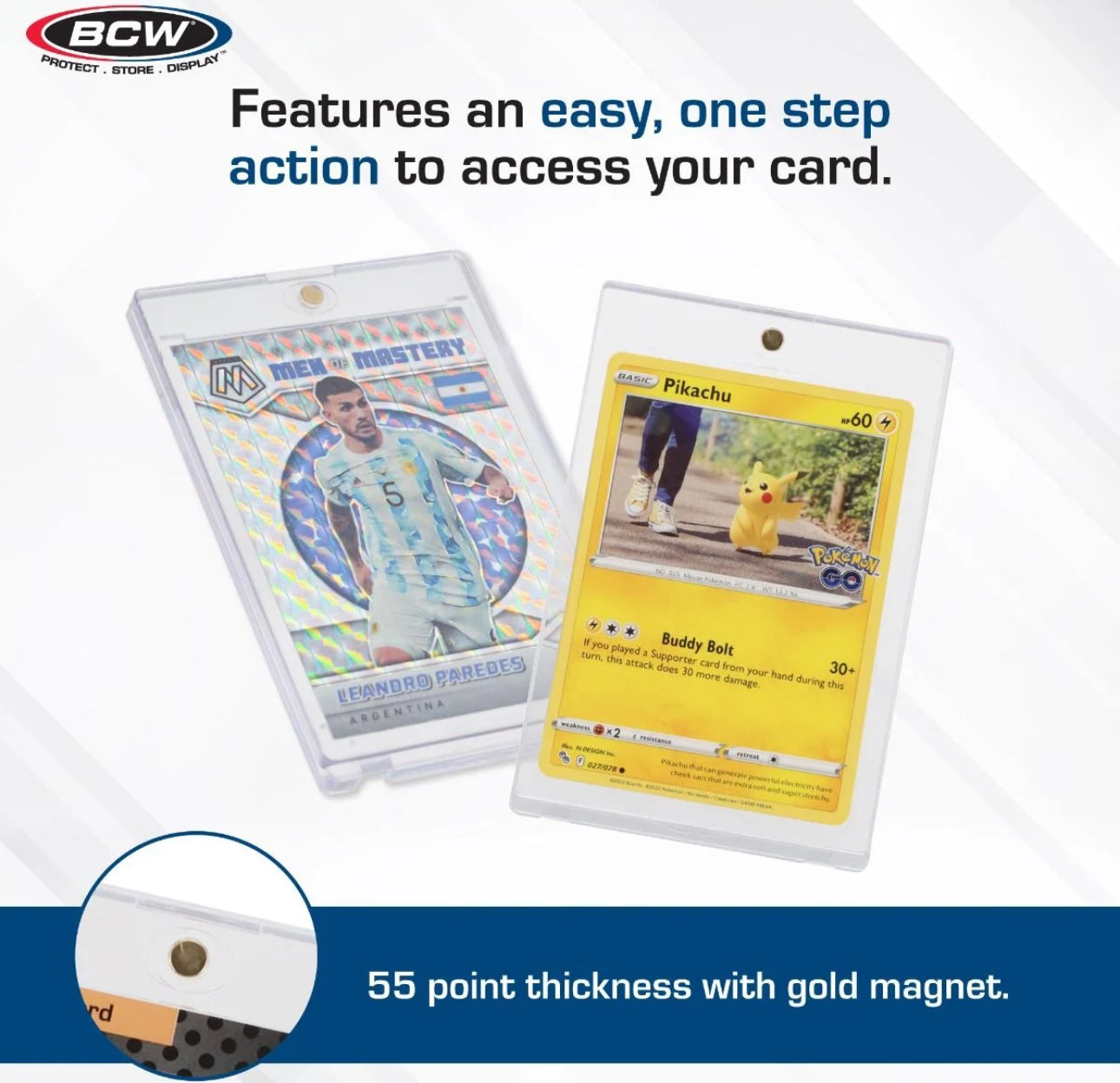Magnetic Card Holder - 55 PT. (One touch)